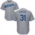 Wholesale Cheap Dodgers #31 Mike Piazza Grey Cool Base Stitched Youth MLB Jersey