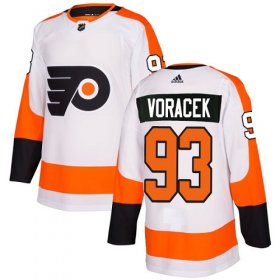 Wholesale Cheap Adidas Flyers #93 Jakub Voracek White Road Authentic Stitched Youth NHL Jersey