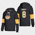 Wholesale Cheap Los Angeles Kings #8 Drew Doughty Black adidas Lace-Up Pullover Hoodie