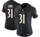 Cheap Women's Baltimore Ravens #31 Dalvin Cook Black Football Stitched Jersey