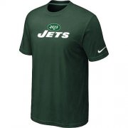 Wholesale Cheap Nike New York Jets Authentic Logo NFL T-Shirt Green