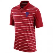 Wholesale Cheap Men's Philadelphia Phillies Nike Red Dri-FIT Stripe Polo