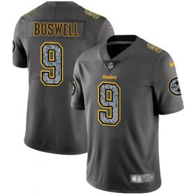 Wholesale Cheap Nike Steelers #9 Chris Boswell Gray Static Men\'s Stitched NFL Vapor Untouchable Limited Jersey