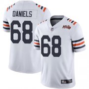 Wholesale Cheap Nike Bears #68 James Daniels White Alternate Men's Stitched NFL Vapor Untouchable Limited 100th Season Jersey