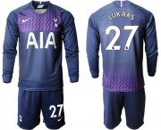 Wholesale Cheap Tottenham Hotspur #27 Lukaks Away Long Sleeves Soccer Club Jersey