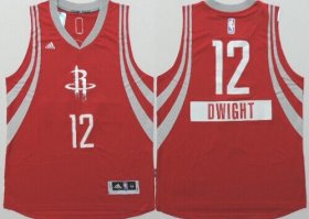Wholesale Cheap Houston Rockets #12 Dwight Howard Revolution 30 Swingman 2014 Christmas Day Red Jersey