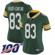 Wholesale Cheap Nike Packers #83 Marquez Valdes-Scantling Green Team Color Women's Stitched NFL 100th Season Vapor Limited Jersey