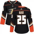Wholesale Cheap Adidas Ducks #25 Ondrej Kase Black Home Authentic Women's Stitched NHL Jersey
