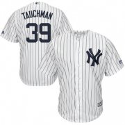 Wholesale Cheap Yankees #39 Mike Tauchman White Strip New Cool Base Stitched MLB Jersey