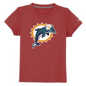 Wholesale Cheap Miami Dolphins Sideline Legend Authentic Logo Youth T-Shirt Red