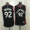Wholesale Cheap Men's Toronto Raptors #92 Lucas Nogueira Black With Red New NBA Rev 30 Swingman Jersey