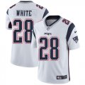 Wholesale Cheap Nike Patriots #28 James White White Men's Stitched NFL Vapor Untouchable Limited Jersey