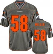 Wholesale Cheap Nike Broncos #58 Von Miller Grey Youth Stitched NFL Elite Vapor Jersey