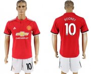 Wholesale Cheap Manchester United #10 Rooney Red Home Soccer Club Jersey