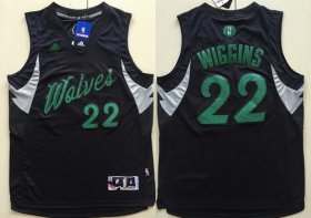 Wholesale Cheap Men\'s Minnesota Timberwolves #22 Andrew Wiggins adidas Black 2016 Christmas Day Stitched NBA Swingman Jersey