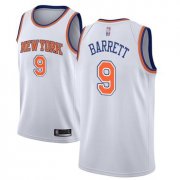 Wholesale Cheap Knicks #9 R.J. Barrett White Basketball Swingman Statement Edition Jersey