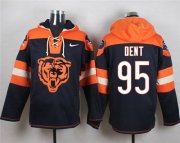 Wholesale Cheap Nike Bears #95 Richard Dent Navy Blue Player Pullover NFL Hoodie