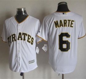 Wholesale Cheap Pirates #6 Starling Marte White New Cool Base Stitched MLB Jersey