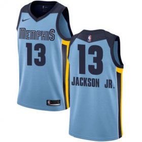 Wholesale Cheap Nike Memphis Grizzlies #13 Jaren Jackson Jr. Light Blue NBA Swingman Statement Edition Jersey