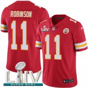 Wholesale Cheap Nike Chiefs #11 Demarcus Robinson Red Super Bowl LIV 2020 Team Color Men's Stitched NFL Vapor Untouchable Limited Jersey