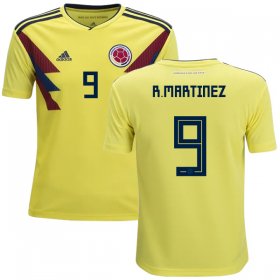 Wholesale Cheap Colombia #9 R.Martinez Home Kid Soccer Country Jersey