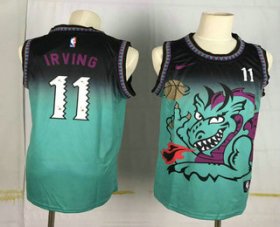 Wholesale Cheap Men\'s Brooklyn Nets #11 Kyrie Irving Green Dragon Nike Swingman Stitched NBA Jersey