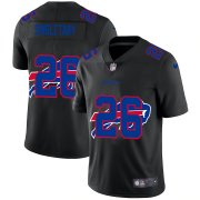 Wholesale Cheap Buffalo Bills #26 Devin Singletary Men's Nike Team Logo Dual Overlap Limited NFL Jersey Black