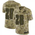 Wholesale Cheap Nike Eagles #28 Wendell Smallwood Camo Men's Stitched NFL Limited 2018 Salute To Service Jersey