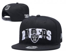 Wholesale Cheap Raiders Team Logo Black 1960 Anniversary Adjustable Hat YD