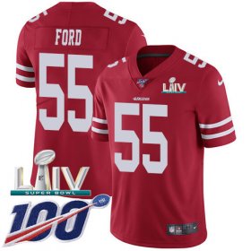 Wholesale Cheap Nike 49ers #55 Dee Ford Red Super Bowl LIV 2020 Team Color Men\'s Stitched NFL 100th Season Vapor Limited Jersey