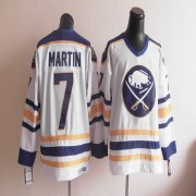 Wholesale Cheap CCM Throwback Sabres #7 Martin White Stitched NHL Jersey
