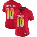 Wholesale Cheap Nike Texans #10 DeAndre Hopkins Red Women's Stitched NFL Limited AFC 2018 Pro Bowl Jersey