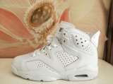 Wholesale Cheap Womens Air Jordan 6(VI) Retro Shoes White