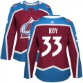 Wholesale Cheap Adidas Avalanche #33 Patrick Roy Burgundy Home Authentic Women's Stitched NHL Jersey