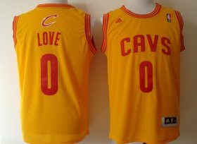Wholesale Cheap Cleveland Cavaliers #0 Kevin Love Revolution 30 Swingman Yellow Jersey