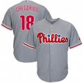 Wholesale Cheap Phillies #18 Didi Gregorius Grey Cool Base Stitched Youth MLB Jersey