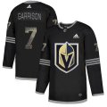 Wholesale Cheap Adidas Golden Knights #7 Jason Garrison Black Authentic Classic Stitched NHL Jersey