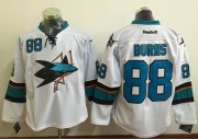 Wholesale Cheap Sharks #88 Brent Burns White Stitched NHL Jersey