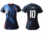 Wholesale Cheap Women 2020-2021 Season National Team America away aaa 10 blue Soccer Jerseys