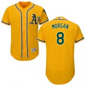 Wholesale Cheap Athletics #8 Joe Morgan Gold Flexbase Authentic Collection Stitched MLB Jersey