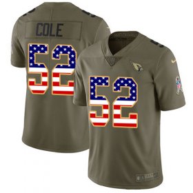 Wholesale Cheap Nike Cardinals #52 Mason Cole Olive/USA Flag Men\'s Stitched NFL Limited 2017 Salute to Service Jersey