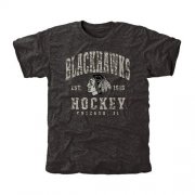 Wholesale Cheap Men's Chicago Blackhawks Black Camo Stack T-Shirt
