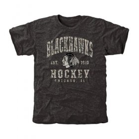 Wholesale Cheap Men\'s Chicago Blackhawks Black Camo Stack T-Shirt