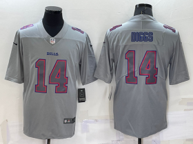Wholesale Men\'s Buffalo Bills #14 Stefon Diggs Grey Atmosphere Fashion Vapor Untouchable Stitched Limited Jersey