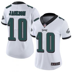 Wholesale Cheap Nike Eagles #10 DeSean Jackson White Women\'s Stitched NFL Vapor Untouchable Limited Jersey