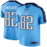 Wholesale Cheap Nike Titans #82 Delanie Walker Light Blue Men's Stitched NFL Limited Rush Jersey