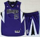 Wholesale Cheap Sacramento Kings #15 DeMarcus Cousins Purple Revolution 30 Swingman Suits