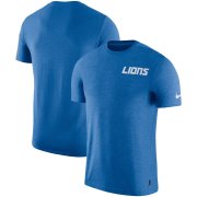 Wholesale Cheap Detroit Lions Nike On-Field Coaches UV Performance T-Shirt Heathered Blue
