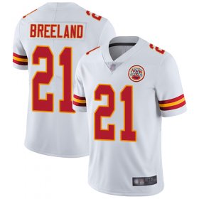 Wholesale Cheap Nike Chiefs #21 Bashaud Breeland White Men\'s Stitched NFL Vapor Untouchable Limited Jersey