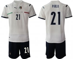 Wholesale Cheap Men 2020-2021 European Cup Italy away white 21 Soccer Jerseys